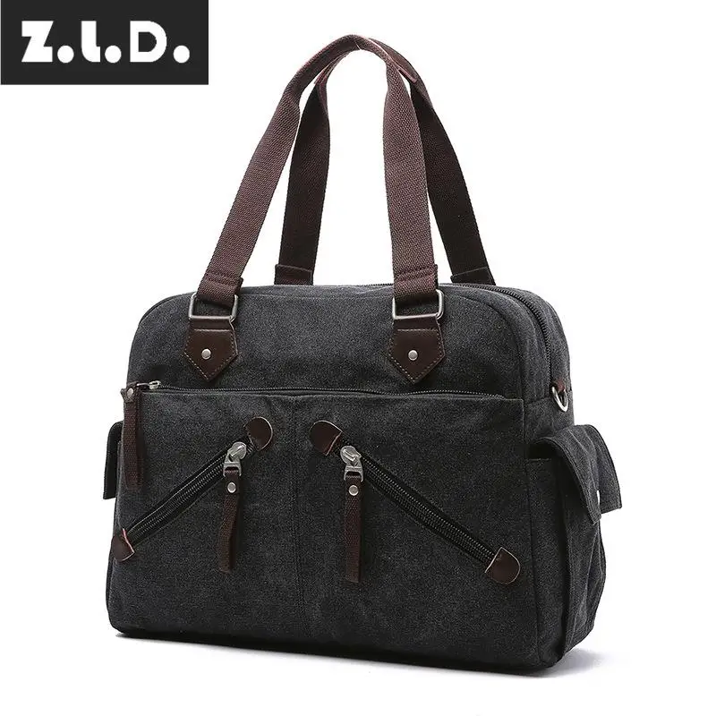 Z.L.D. Хит продаж модная повседневная парусиновая Диагональная Сумка мульти-молния