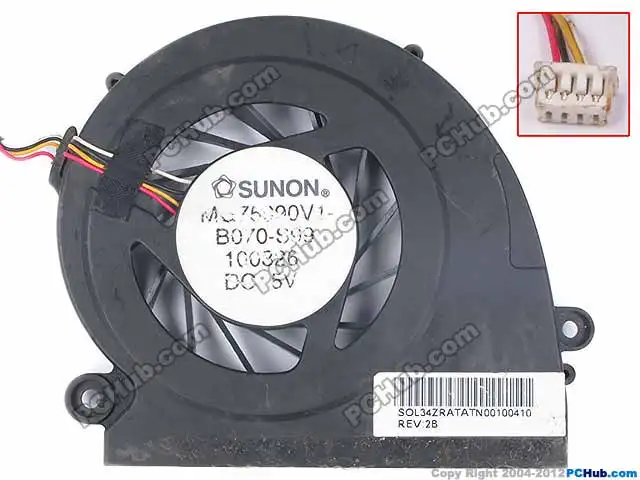 SUNON MG75090V1 B070 S99 DC 5V 4 проводной наблюдателя Вентилятор охлаждения|dc 5v fan|server fan5v dc fan |