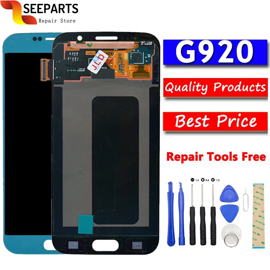 For Samsung galaxy S6 G920 LCD Display Touch Screen Digitizer G920i G920P G920f G920V G920A Replacement lcd | Мобильные телефоны и