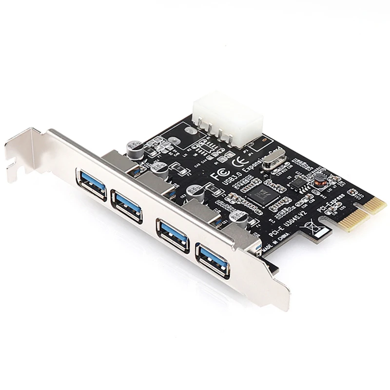 4 порта Usb 3 0 Pci-E карта расширения Pci Express Pcie концентратор адаптер 4-портовый Usb3.0