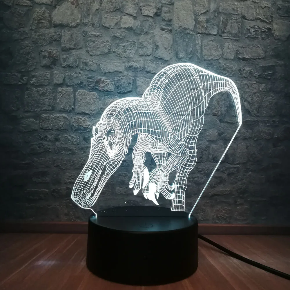 Подарок на день рождения Парк Юрского периода Динозавр 3D Ночник светильник 7