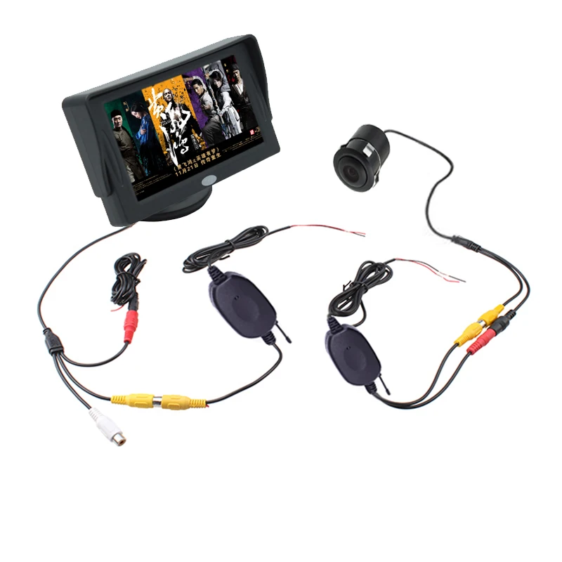 Бесплатная доставка 4 3 дюймовый монитор заднего вида + камера автомобиля