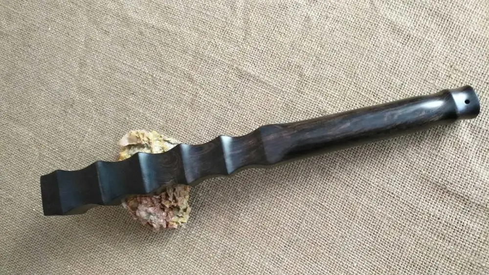 Ebony wood Уникальная палочка для кунг-фу из фиолетового сандалового дерева, оружие для самообороны, боевые искусства, Короткая палка, прочная, для фитнеса, для переноски - Цвет: Ebony wood