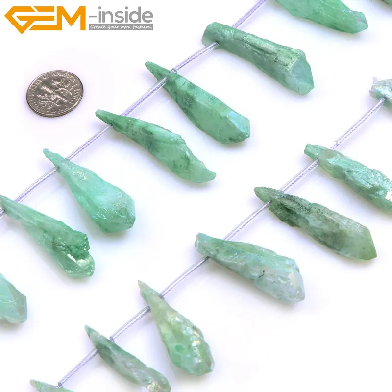 Raw Amethysts Stone Beads For Jewelry Making Dyed Color Loose 6X37mm-6X44mm 15 inch DIY Gem-inside | Украшения и аксессуары