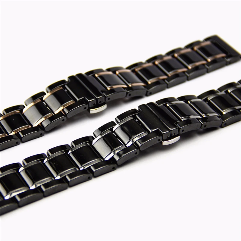 Роскошный ремешок для часов Apple Watch Series 4 из керамики с ремешком из нержавеющей стали для часов Apple Series 1 2 3 Ремешки для наручных часов 44 42 мм