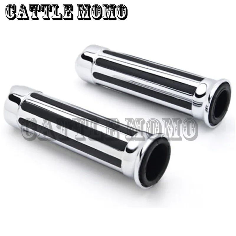 Ручки с черепом для Harley FLSTN Softail DELUXE FLSTF Fat Boy ROAD STAR V XVS хромированные/черные ручки 1