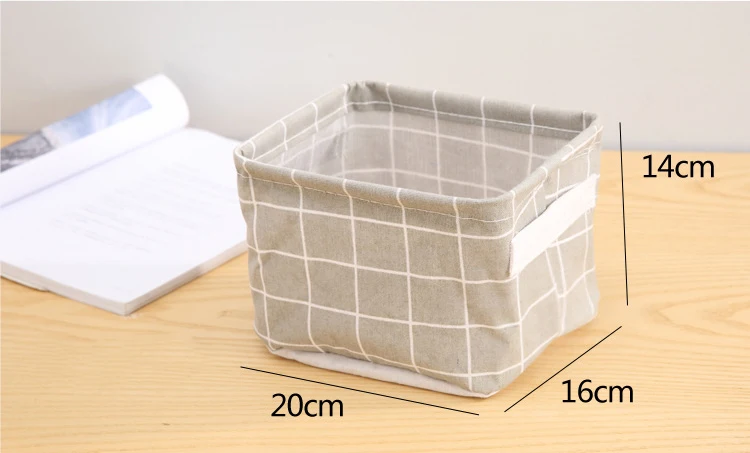 MICCK DIY Настольная корзина для хранения мелочей Нижнее белье коробка для хранения игрушек Косметическая Книга Органайзер канцелярский контейнер корзина для белья