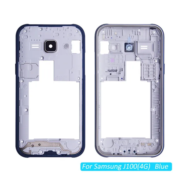 For Samsung J100(4G) Средняя рамка средняя часть корпуса Крышка батарейного отсека Ремонт для samsung Galaxy J105 G355H J3 J5 J106 J200 J327 J510 J530 N910F Корпус чехол - Цвет: For Samsung J100(4G)