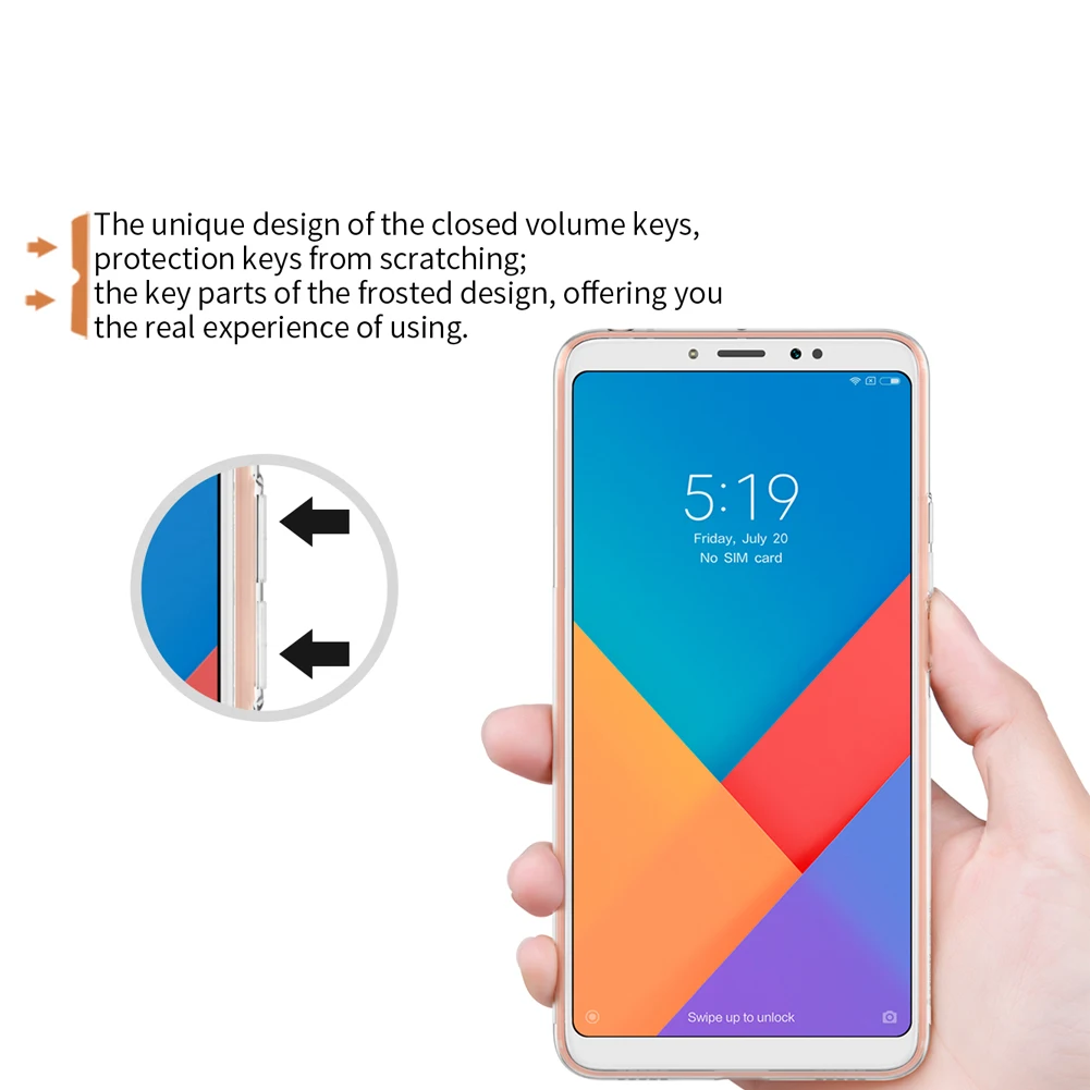 Nillkin Ультра Тонкий силиконовый чехол для Xiaomi Mi макс 3 задняя крышка корпуса Lite