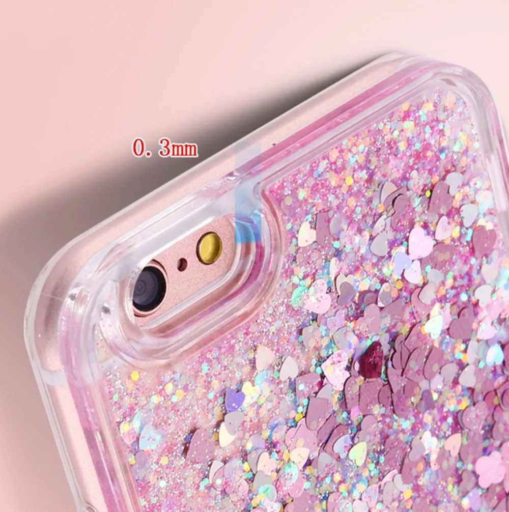 Роскошный динамичный жидкий песок мягкий чехол для iphone 6 S 7 8 Plus X XR XS Max чехлы