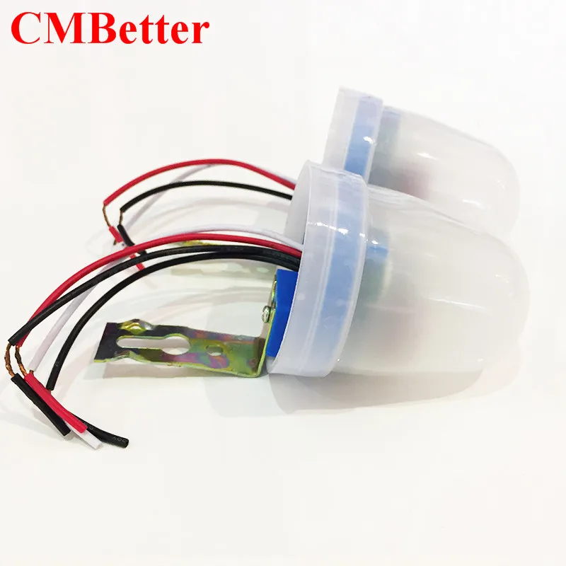 CMBetter 220 В наружное Автоматическое включение/выключение света, сенсорный переключатель 10А с функцией уличного управления, светильник, чувствительность регулируется