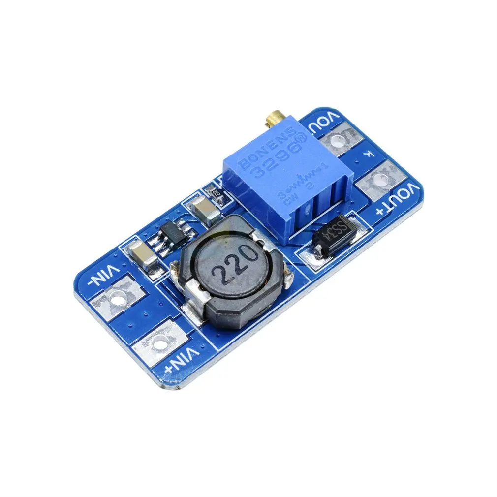 Dc Boost модуль 2A Booster Board широкий вход напряжения 2/24 в литр 5/9/12/28 Регулируемый 2577