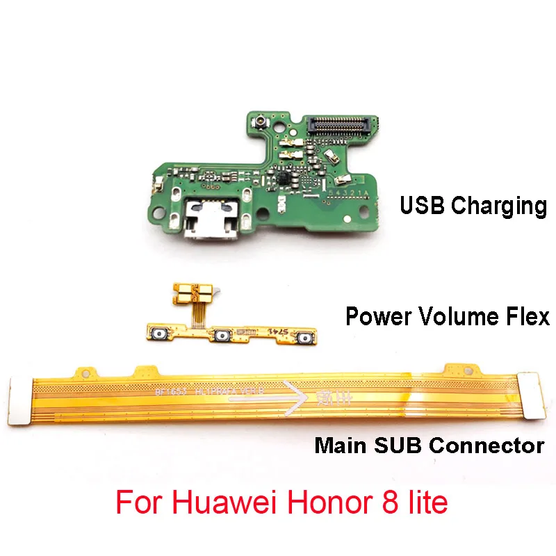 Зарядный usb кабель для Huawei Honor 8 lite P8 2017 док станция с гибким кабелем основной