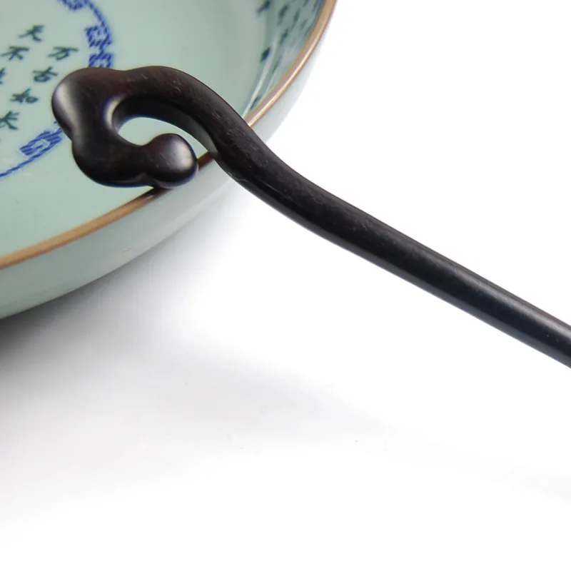 Ancient Sandalwood Wooden Hair Sticks Lucky Auspicious Clouds Hand-carved Ethnic Ebony Headwear Head Jewelry Natural Fragrance | Украшения