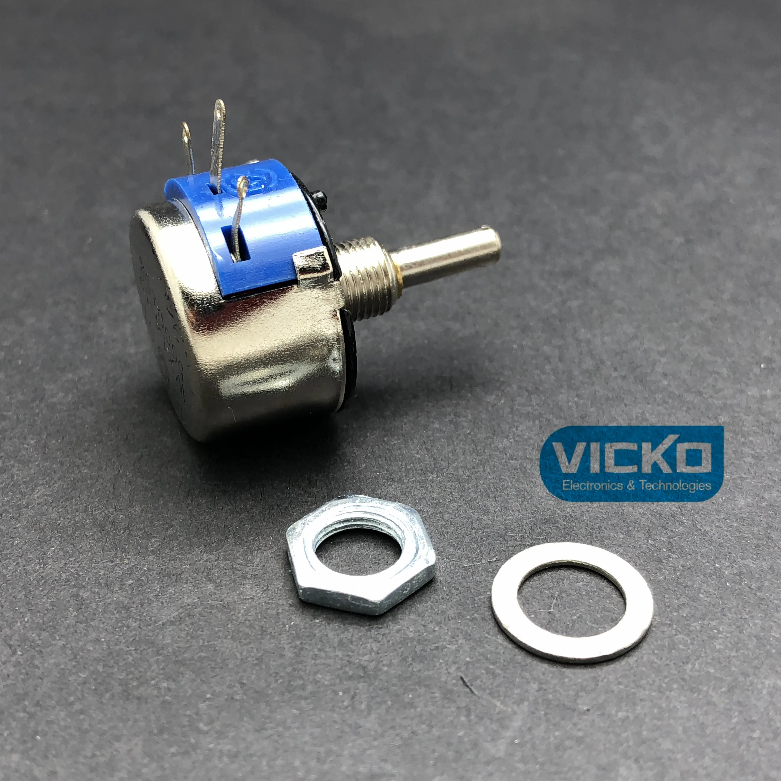 

[VK] High quality single turn around potentiometer 3W watts WX14-12 1K 1K5 2K2 3K3 4K7 5K6 switch