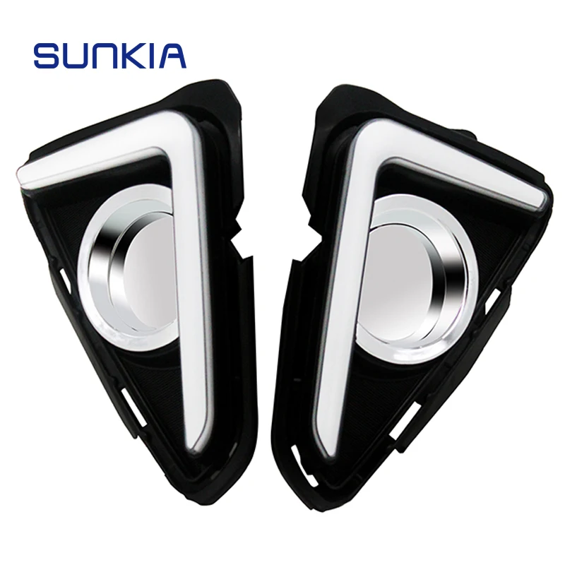 SUNKIA Водонепроницаемый Светодиодный дневной светильник LED DRL для Toyota RAV4 2016 2017 2018 с
