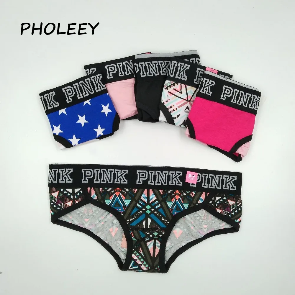 Женское нижнее белье pholeey элегантные хлопковые трусы с модным принтом на осень и
