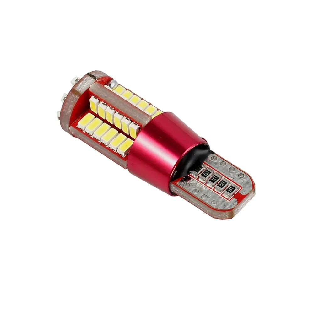 2 шт. Автомобильные светодиодные лампы 3014 SMD 57 12 В T10 501 без ошибок 6000 К 400 лм 8