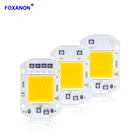 Светодиодные лампы Foxanon, умные чипы IC COB, светодиодная лампа на 20 Вт, 30 Вт, 50 Вт, светодиодный прожектор сделай сам, точесветильник диод, светодиодная матрица для прожектора, точесветильник ильник