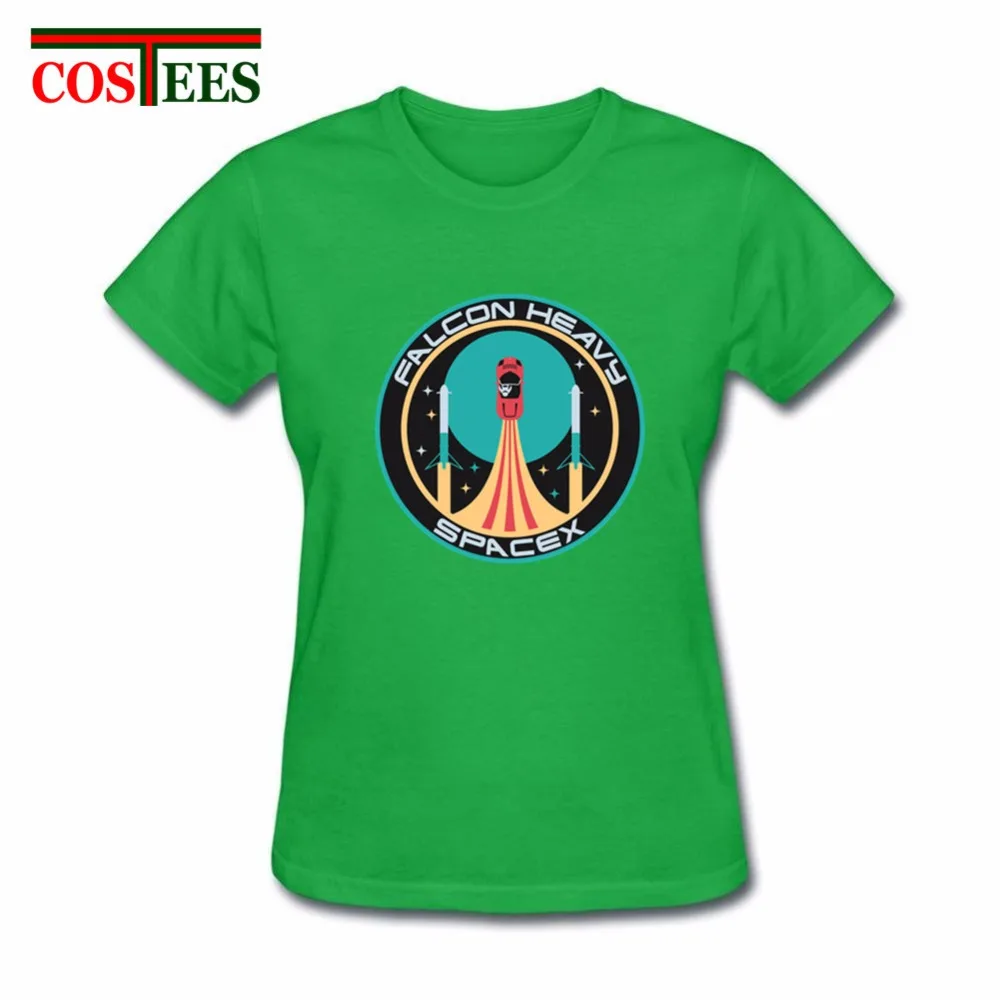 SpaceX футболка Илона маска тяжелый Тысячелетнего Сокола для женщин Mars starman