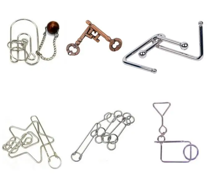 

Classic IQ Metal Puzzle Magic Brain Teaser Puzzles Game for Adults Kids