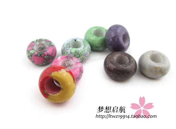 Бусины Из Синтетического Камня 14 х14 мм 10 шт./лот|beads colorful|large hole beadsstone beads |
