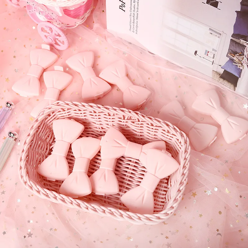

Pink Princess Bow Snack Clip Sealing Clip Decorative Clip Student School Supply Kids Gift