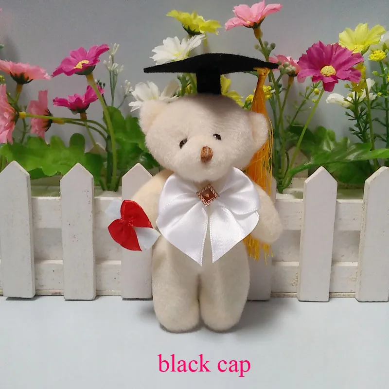 13 см милый мультяшный букет Мишка плюшевая игрушка набивная graduation Bear плюшевый