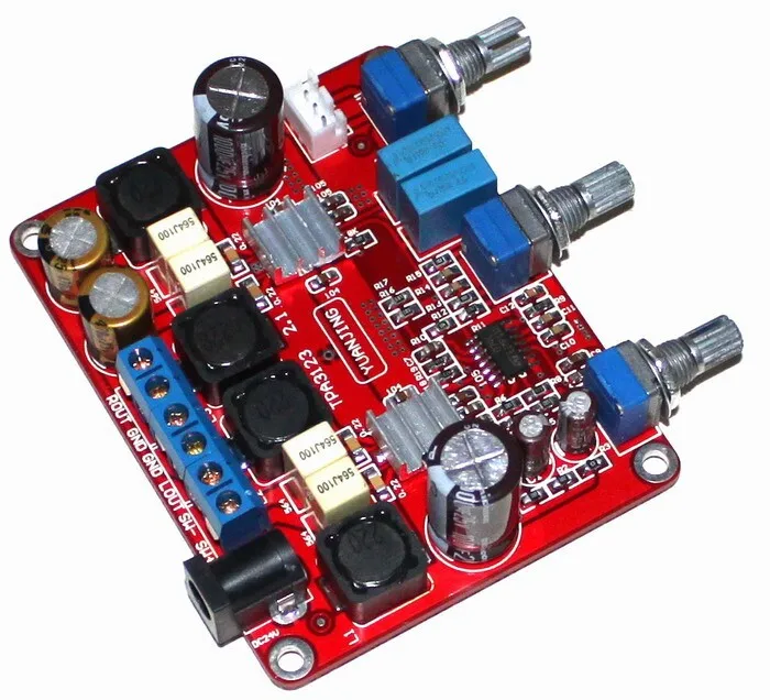 DC12-24V 2 * 25W + 50W TL074 TPA3123 2.1-channel Digital Subwoofer Amplifier Board Potentiometer | Электроника