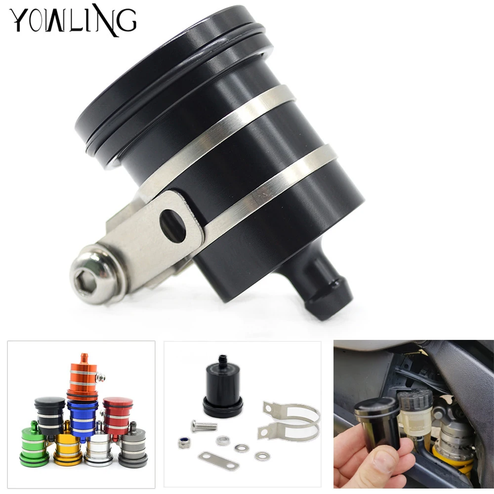 

Universal Motorcycle Brake Fluid Reservoir Clutch Tank Oil Fluid Cup For 250 125 RC390 Yamaha TMAX 530 R3 Kawasaki z800