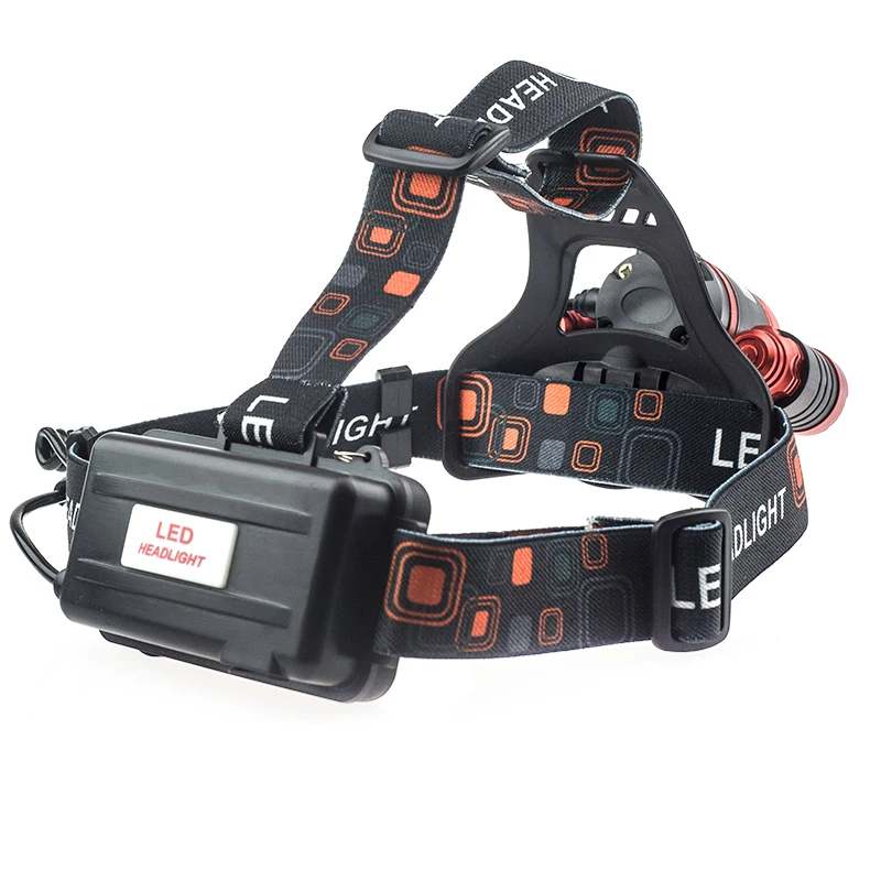 CREE xm l T6 * 3 светодиодные фары 8000LM аккумуляторные фара Масштабируемые Глава шлем