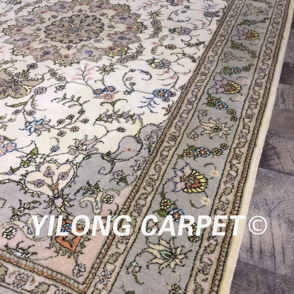 Yilong 4'x6' hand knotted turkish style chinese handwoven living room wool silkwool carpet prices (WY2087S4x6) | Дом и сад