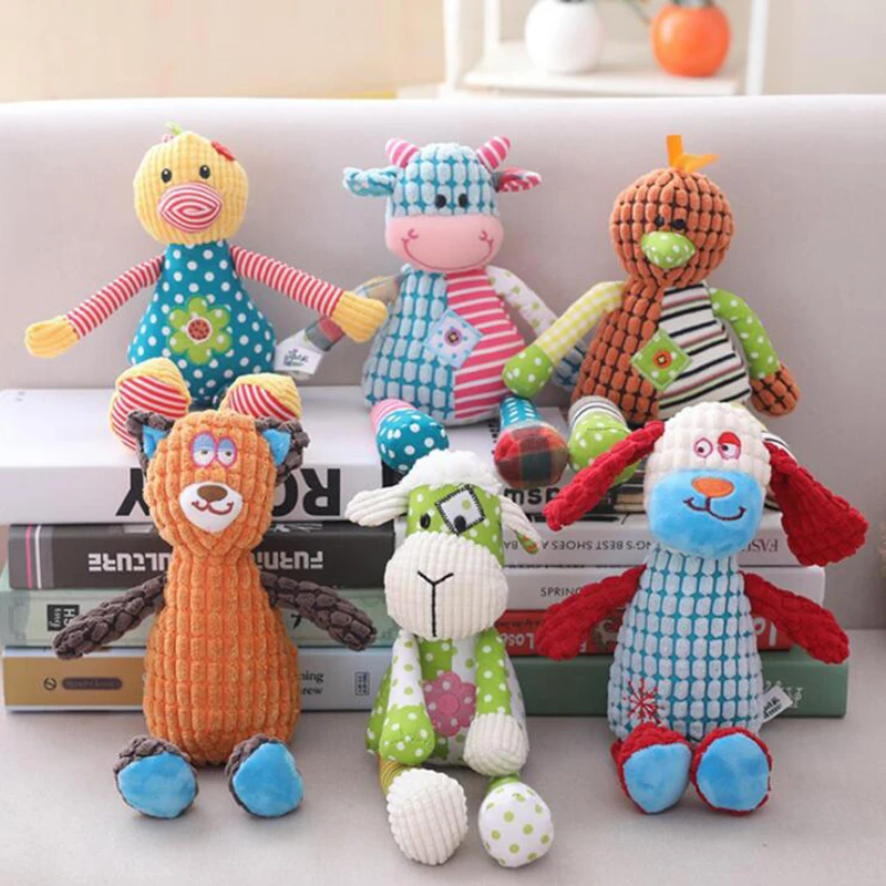 

Chinese new year 2019 Creative Cartoon dog stuffed Animal Cattle Plush Toy Sheep Pillow Accompany Doll Kids toy Birthday Gift