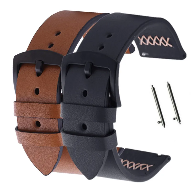 

Ремешок для часов Gear S3 Frontier, для Samsung Galaxy Watch 46 мм, 22 мм, кожаный браслет для Huawei watch GT, Amazfit, stratos S 3