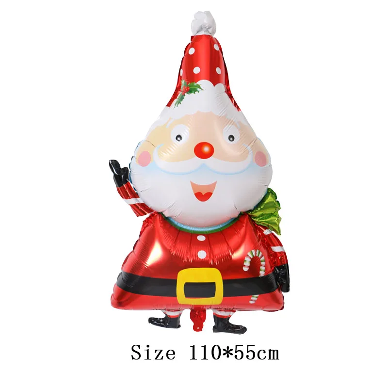 Santa Claus Рождественские шары рождественские украшения для дома Globos год Navidad фольгированные шары Детские подарки надувные игрушки - Цвет: Santa Claus