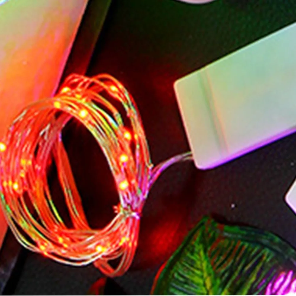 Светодиодная Кнопка батарейного отсека медная проволочная световая