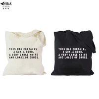 12 ounce pure cotton canvas heavy duty women shoulder bag shopping bags handmade bag letters travel books trip bag free gift
