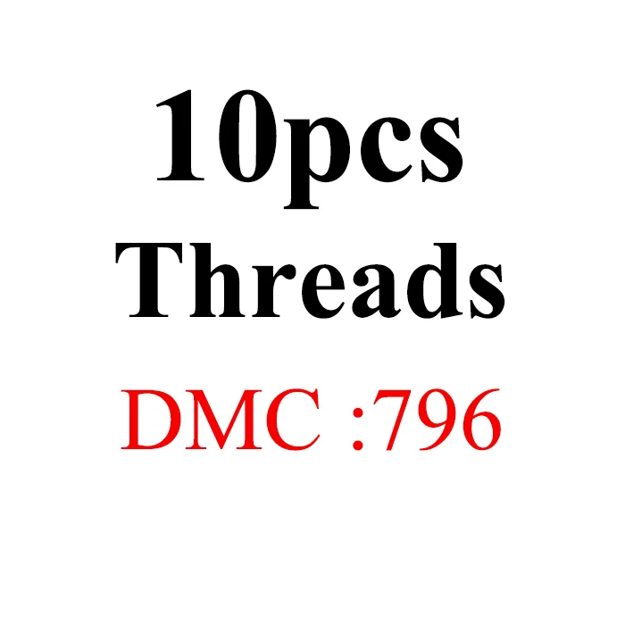10pcs-DMC796 JOY SUNDAY, DMC776-818, многоцветные, 10 шт., 1,2 м, нитки для вышивки крестиком, хлопковое шитье, моток пряжи, нить для вышивки, набор нитей для вышивки, сделай сам, швейное ремесло - Цвет: 10pcs-DMC796