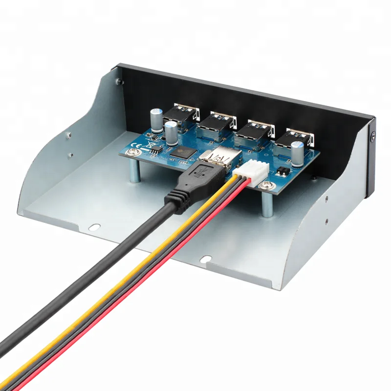 4 порта USB 3 0 Hub 5 25 дюйма пользовательский компьютерный Чехол передняя панель