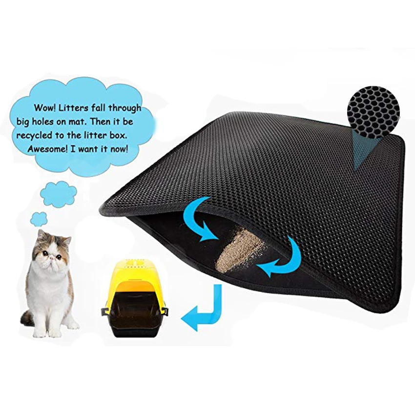 Подстилка для кошки кожаные кромки крюк и петля двухслойный питомец кошачий