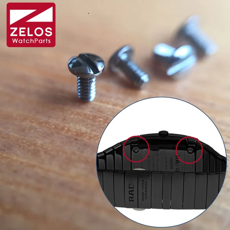 4 шт./компл. стальной винт для часов темно серого цвета