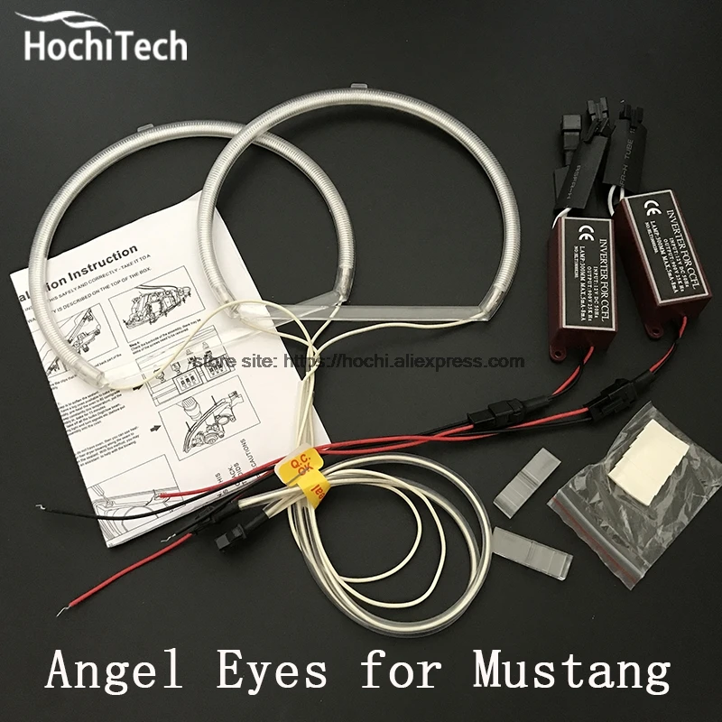 HochiTech ccfl комплект ангельских глаз белый 6000k гало кольца фара для ford mustang 2010 2011