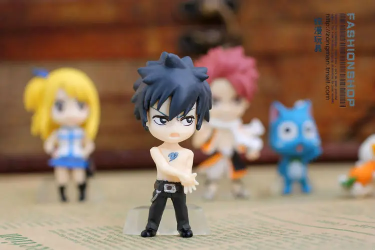 10 компл./лот аниме FAIRY TAIL рисунок набор из 6 шт. ПВХ на каблуке 3 5 см высота|figure toy|figure