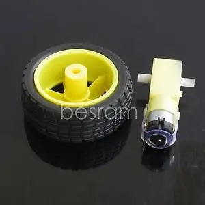 2 шт. Arduino салона автомобиля робот колесо с двигателем постоянного тока