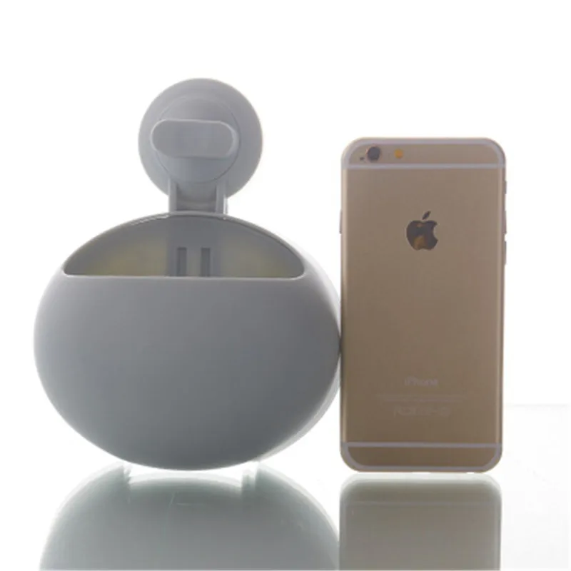 NEW plain color spherical sucker toothbrush rack Permanent long-term seamless strong suction cup wash small object | Дом и сад