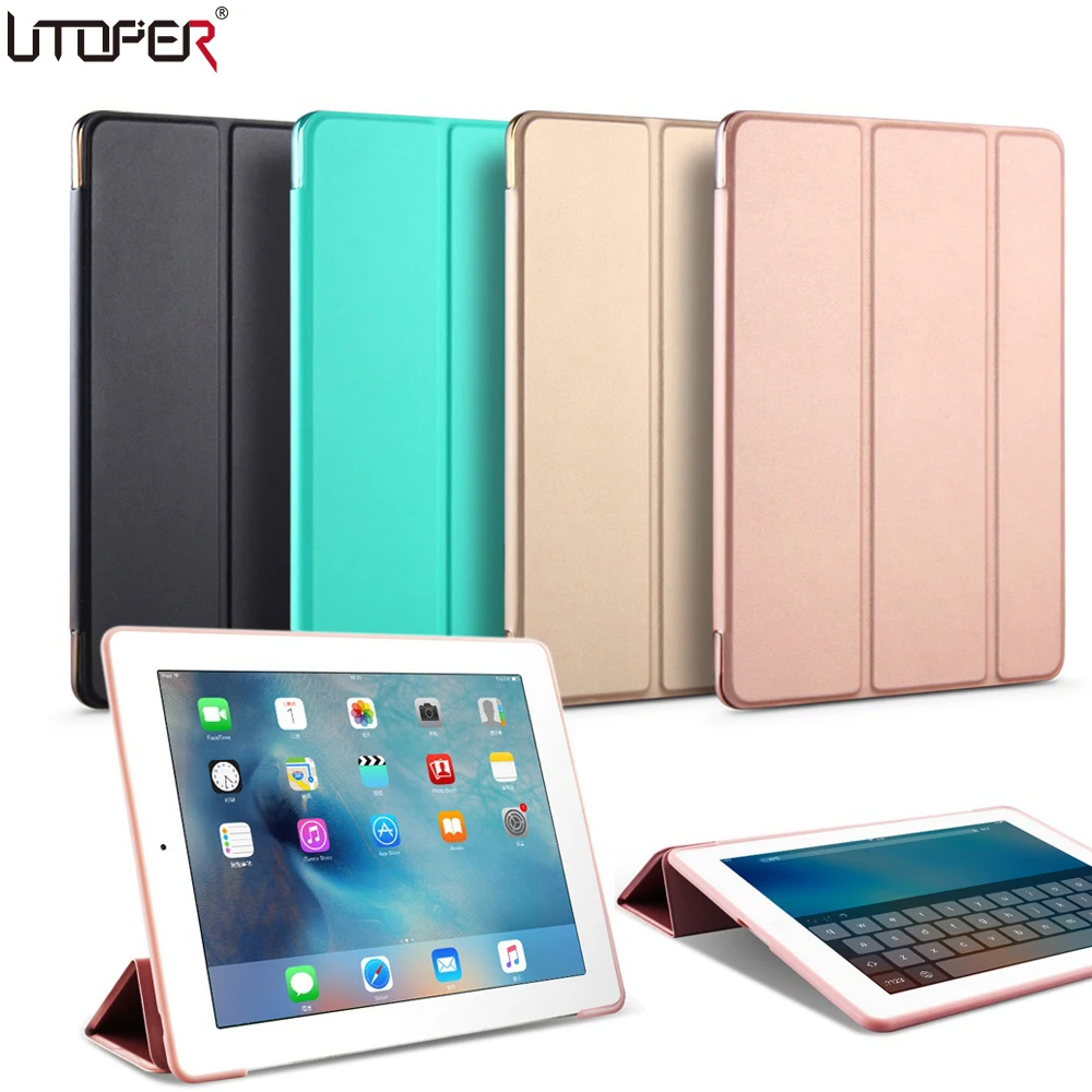 Цветной чехол UTOPER Trifold YiPPee для Apple iPad 2 3 4 прозрачный нового умная Подставка