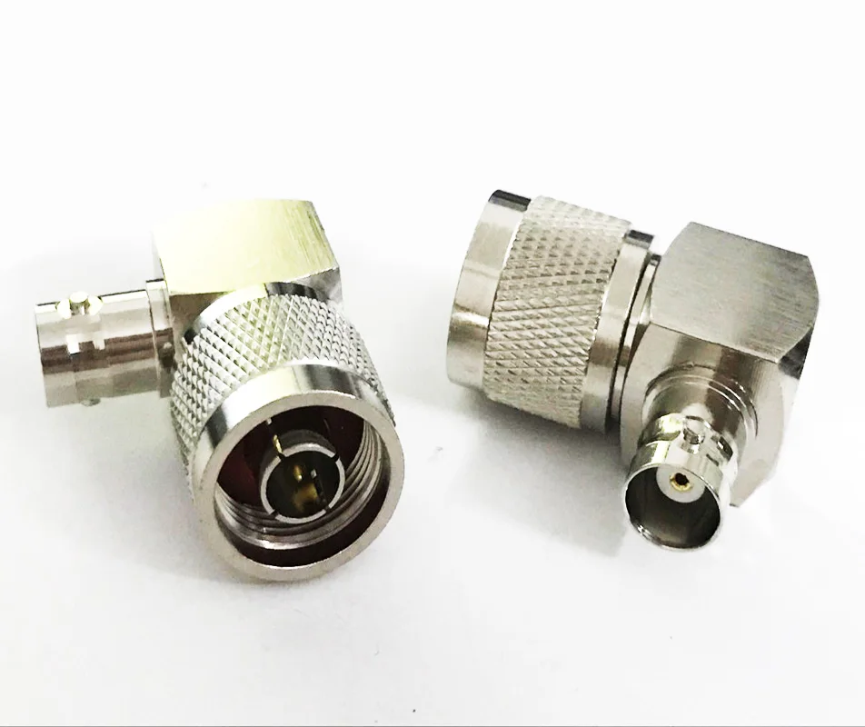 2 шт. BNC Female to N Male правый угол 90 градусов RF коннектор адаптера 50ohm | Строительство и