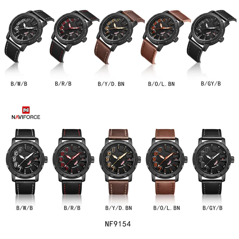 Relogio Masculino Новый NAVIFORCE для мужчин часы Спорт непромокаемые наручные Военная