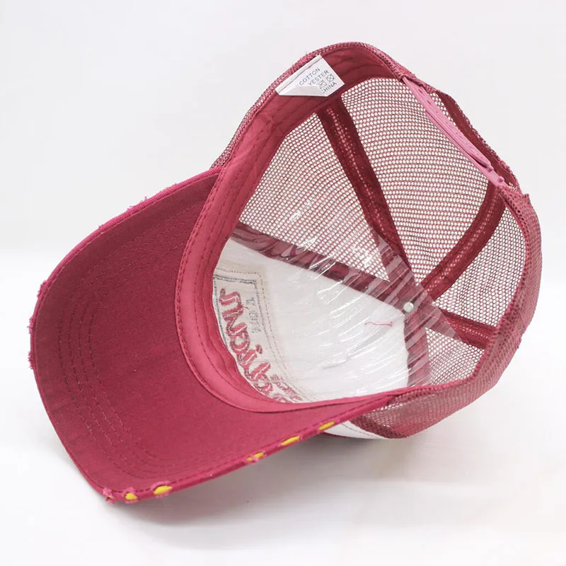 Летняя кепка Snapback с вышивкой сетчатая бейсбольная Кепка надписью Dad Bone для мужчин