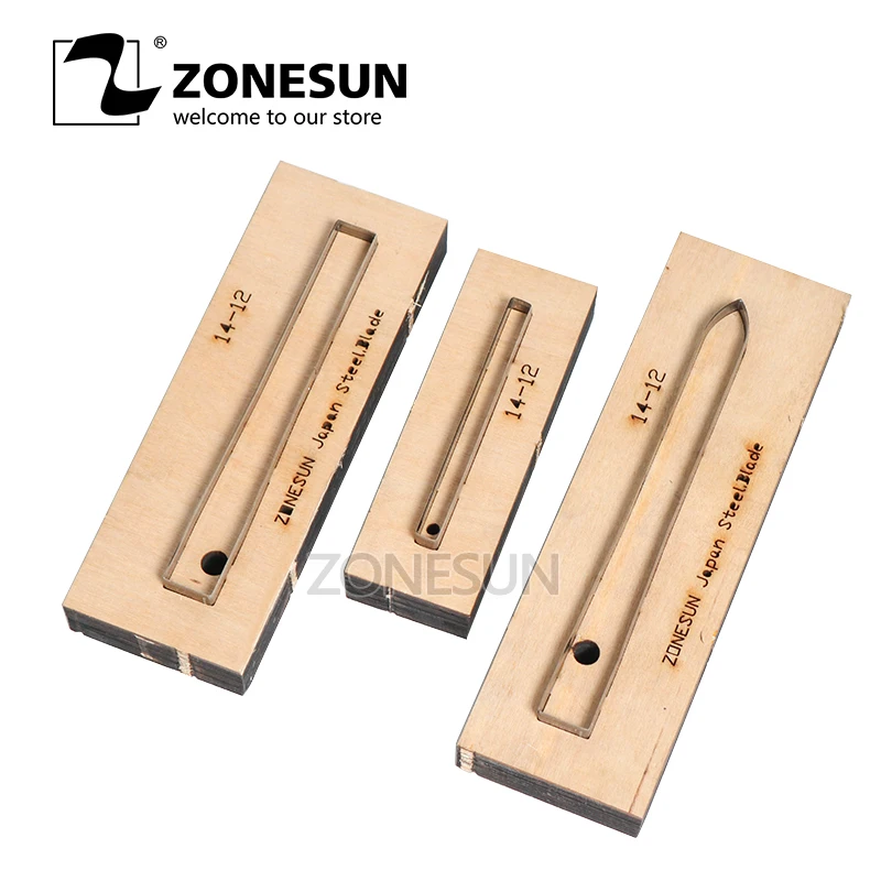 ZONESUN 14-12 изготовленный на заказ кожаный режущий штамп сделай сам ремешок Ремешок